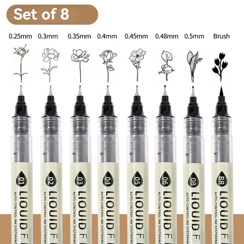 12本入りブラック細字ペン、多用途細線スケッチマーカー、漫画 - Copic Marker Sketch のレビューと価格