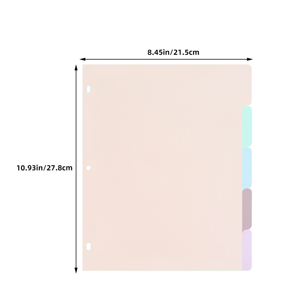 1セット フロスト加工PP製 A4バインダーディバイダー カ - Tab Divider A4 のレビューと価格