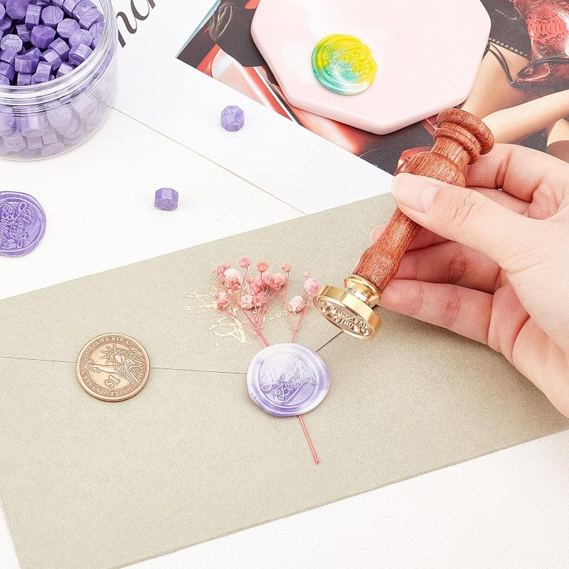 1 セット城ワックスシールスタンプ花火ヴィンテージシーリング - Wax Seal Stamp Set のレビューと価格