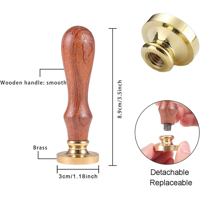 1 セット城ワックスシールスタンプ花火ヴィンテージシーリング - Wax Seal Stamp Set のレビューと価格