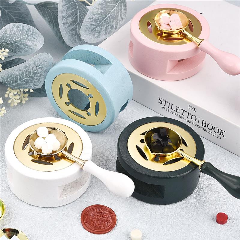 ワックスシール溶融スプーンセット、ラッカー炉、溶融ビーズポッ - Wax Seal Stamp Set のレビューと価格